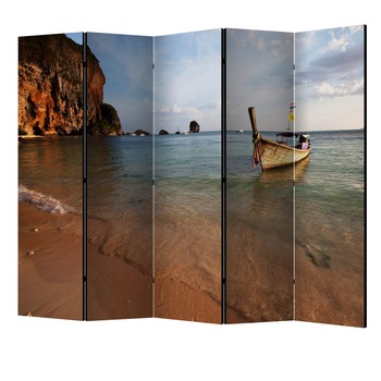 Paravan din 5 parti - Marea andaman II - 225 x 172 cm Paravan din 5 parti - Marea andaman II - 225 x 172 cm