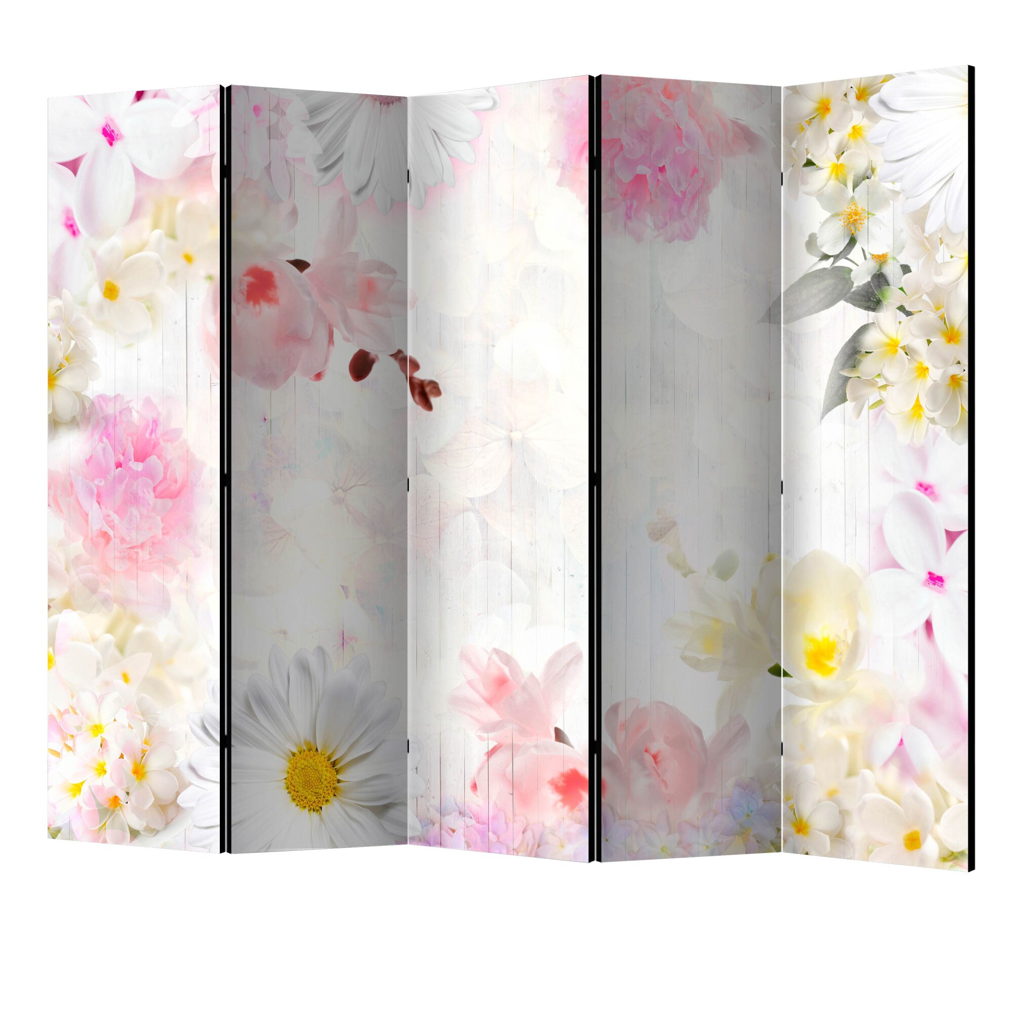 Paravan din 5 parti - Mirosul florilor de primavara II - 225 x 172 cm