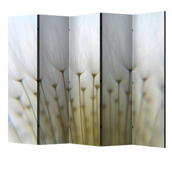 Paravan din 5 parti - Padurea de papadie II - 225 x 172 cm Paravan din 5 parti - Padurea de papadie II - 225 x 172 cm