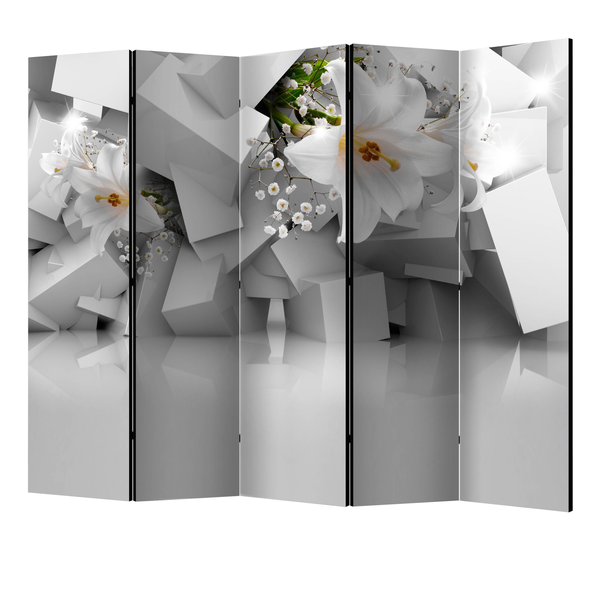 Paravan din 5 parti - Pierdut in haos II - 225 x 172 cm