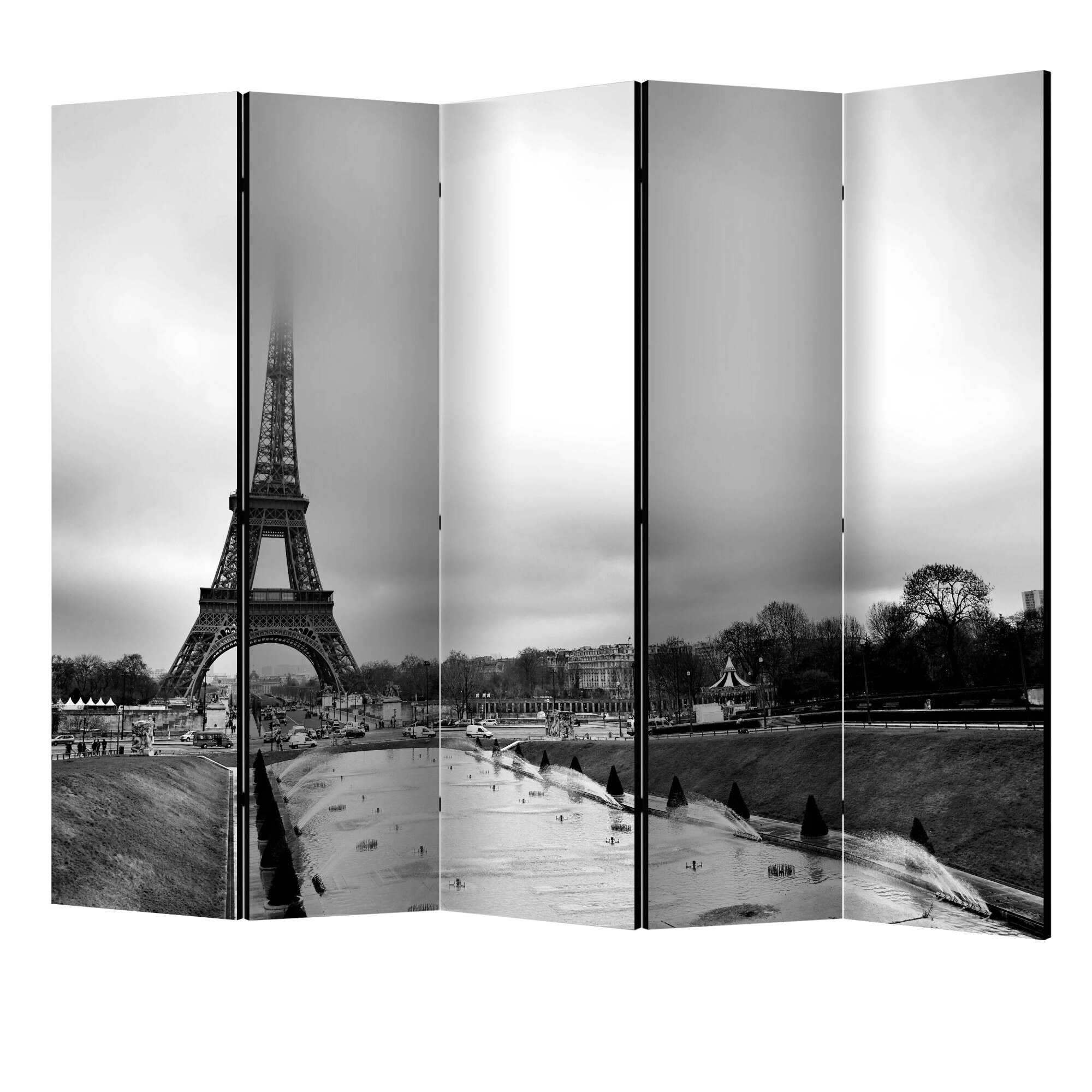 Paravan din 5 parti - Paris turnul eiffel II - 225 x 172 cm