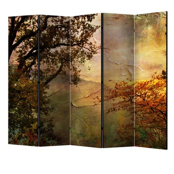 Paravan din 5 parti - Picteaza toamna II - 225 x 172 cm Paravan din 5 parti - Picteaza toamna II - 225 x 172 cm
