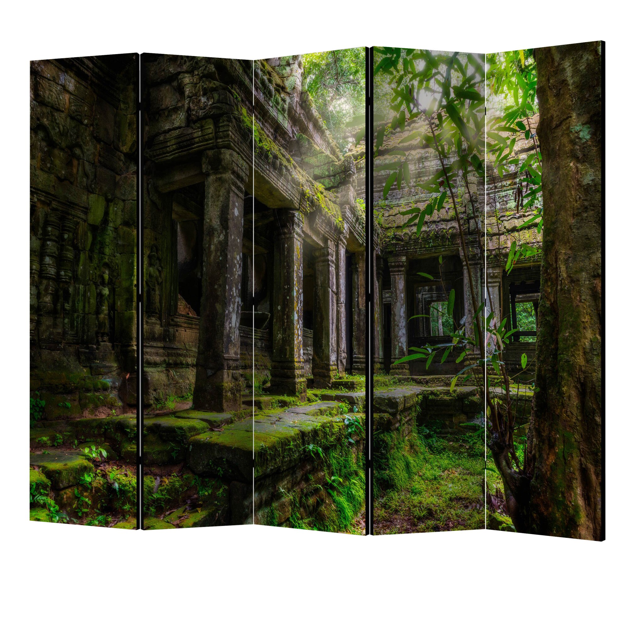 Paravan din 5 parti - Preah khan II - 225 x 172 cm