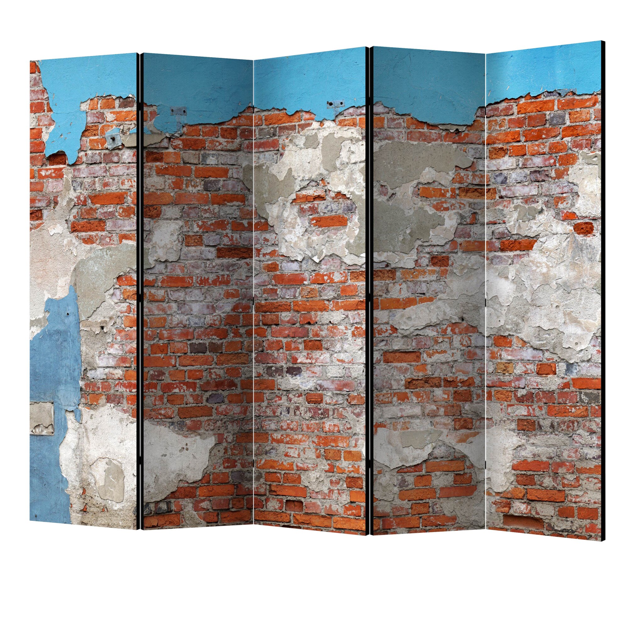 Paravan din 5 parti - Secretele zidului II - 225 x 172 cm