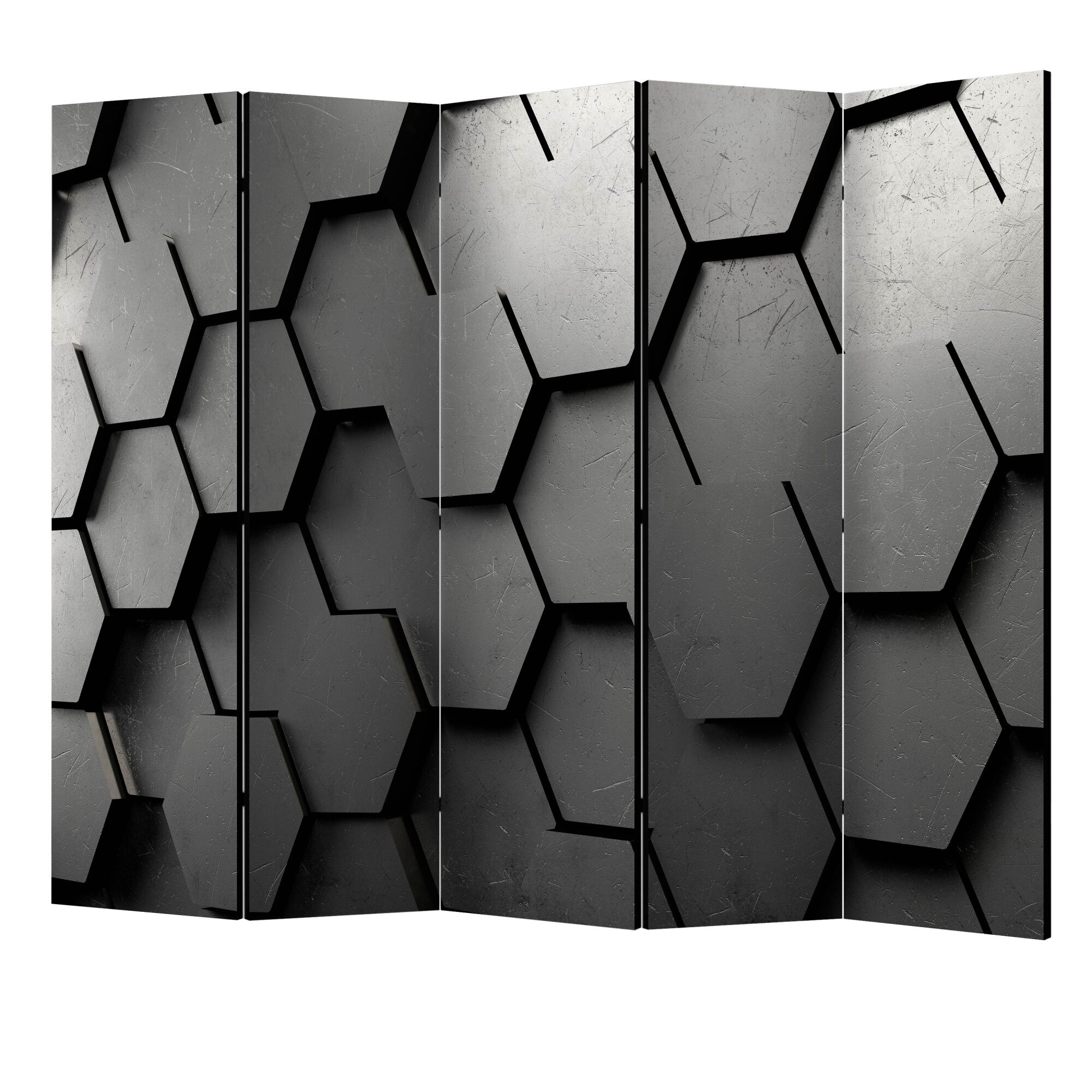 Paravan din 5 parti - Poarta neagra II - 225 x 172 cm