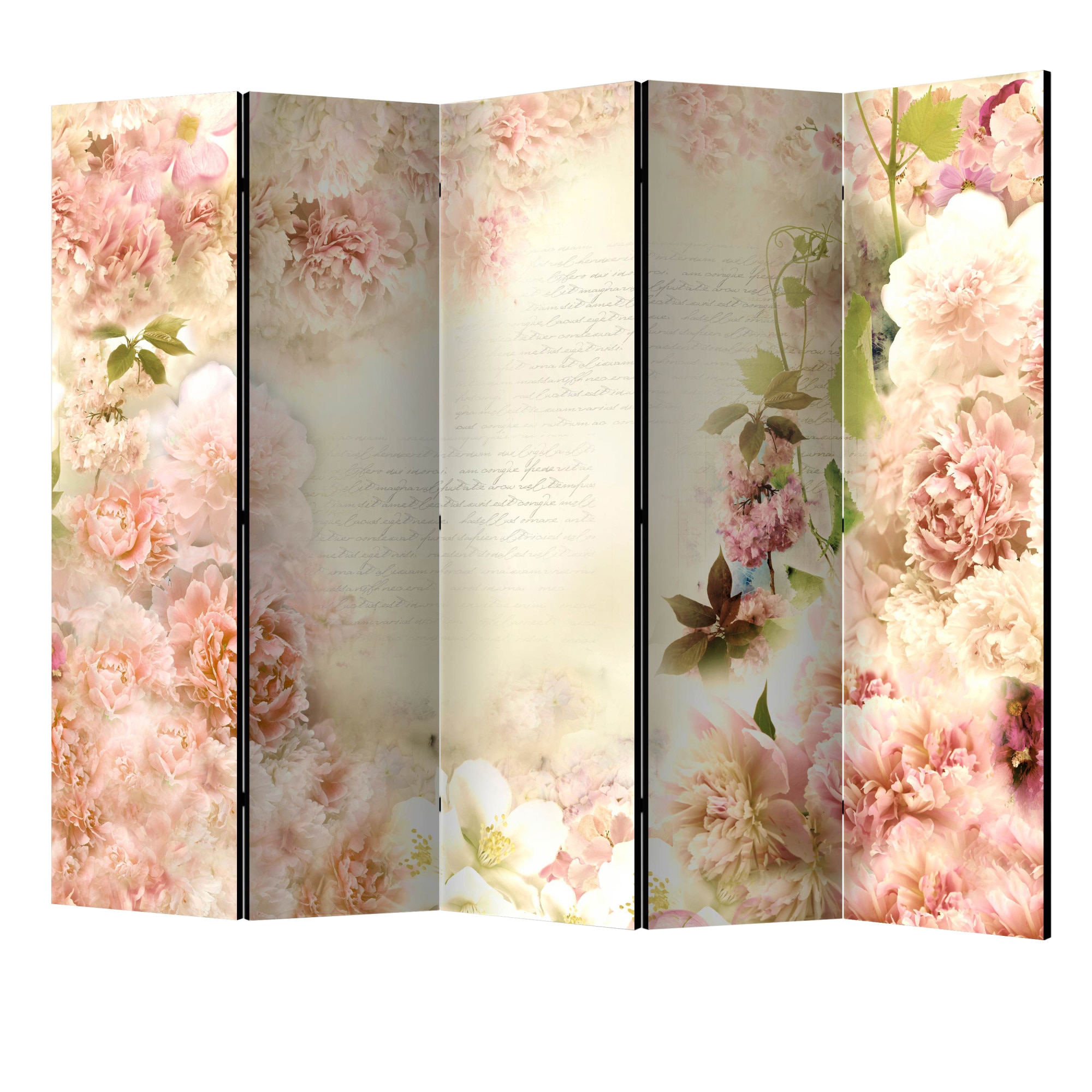 Paravan din 5 parti - Parfum de primavara II - 225 x 172 cm