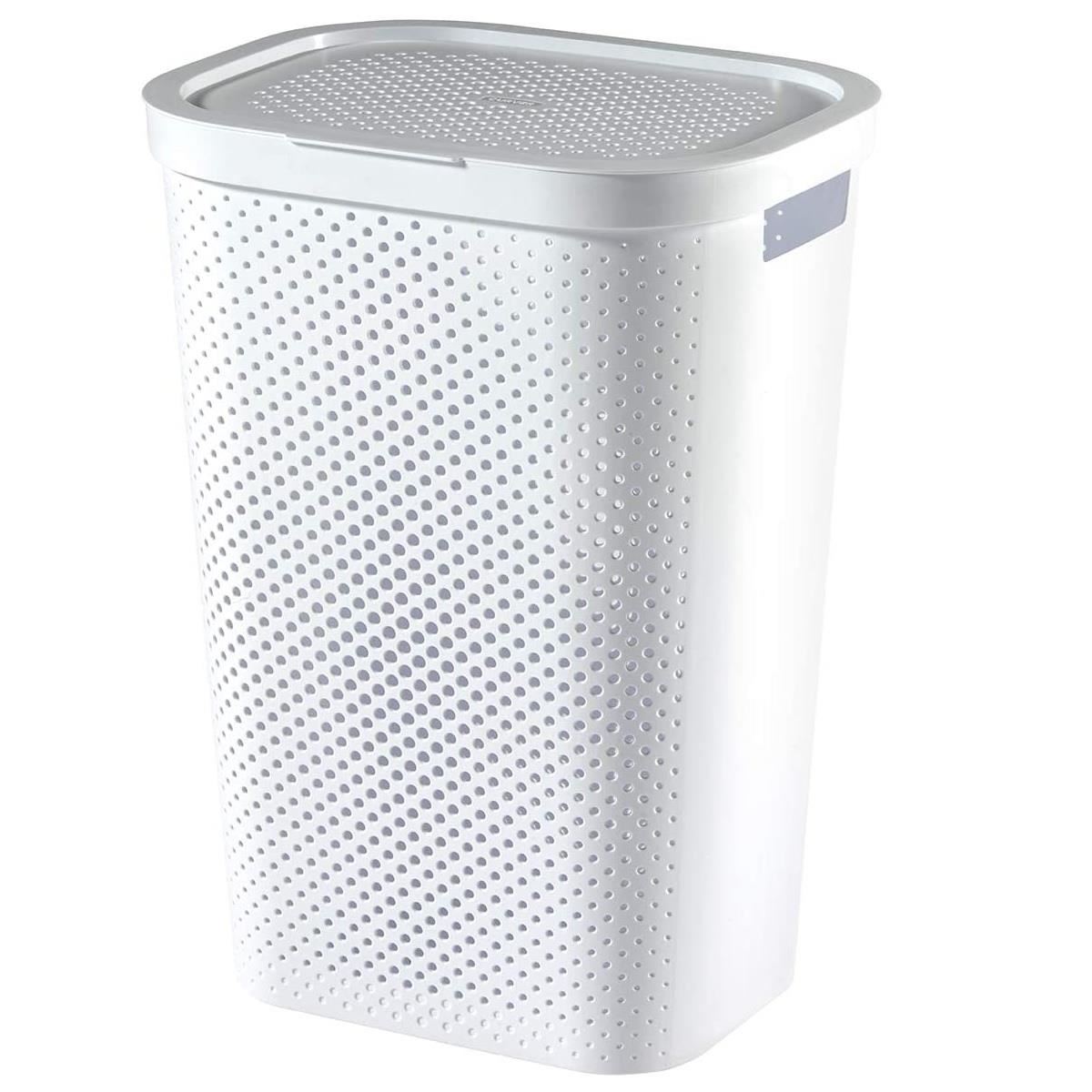 Cos rufe, Curver Infinity Recycled 60L, Alb, 44x60x35 cm