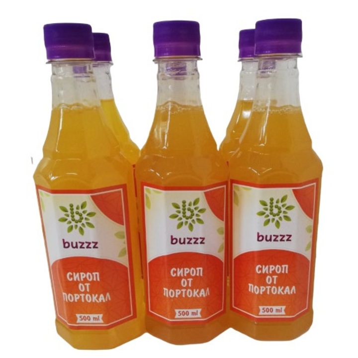 Комплект Сиропи BUZZZ от Портокал - 6 броя
