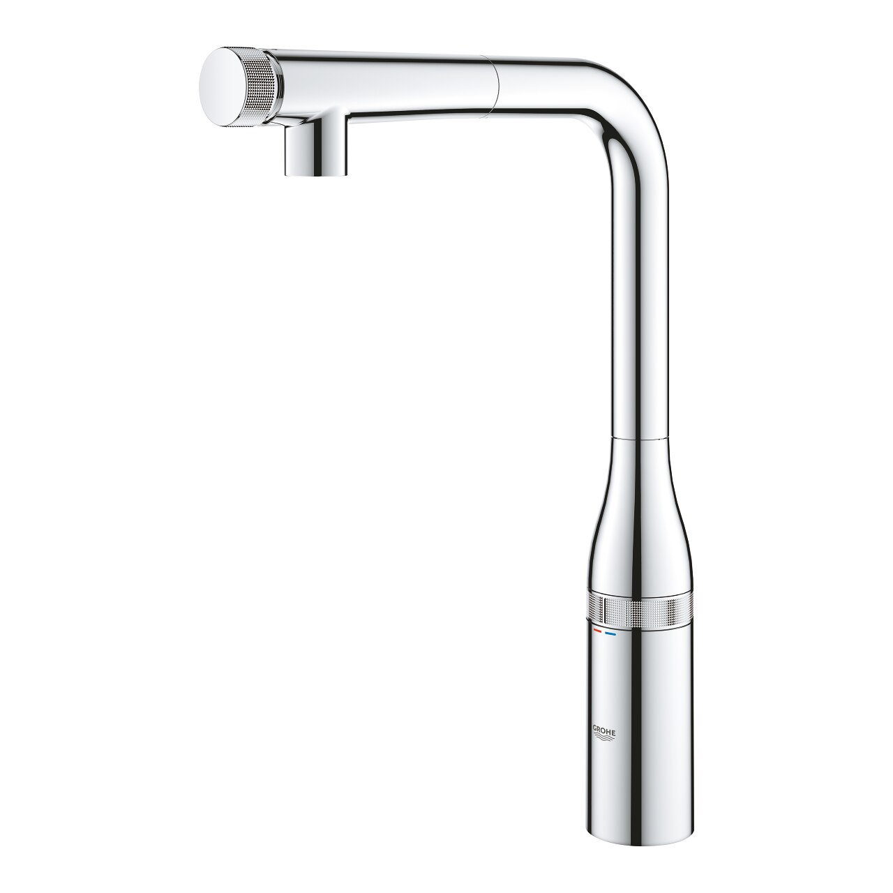 Baterie bucatarie Grohe Essence Smart Control,suprafata cromata, furtune flexibile