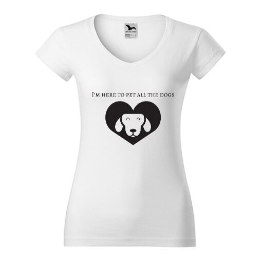 Tricou Femei, Guler V, personalizat 