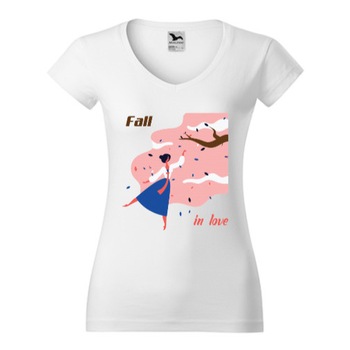 Tricou Femei, Guler V, personalizat  Tricou Femei, Guler V, personalizat