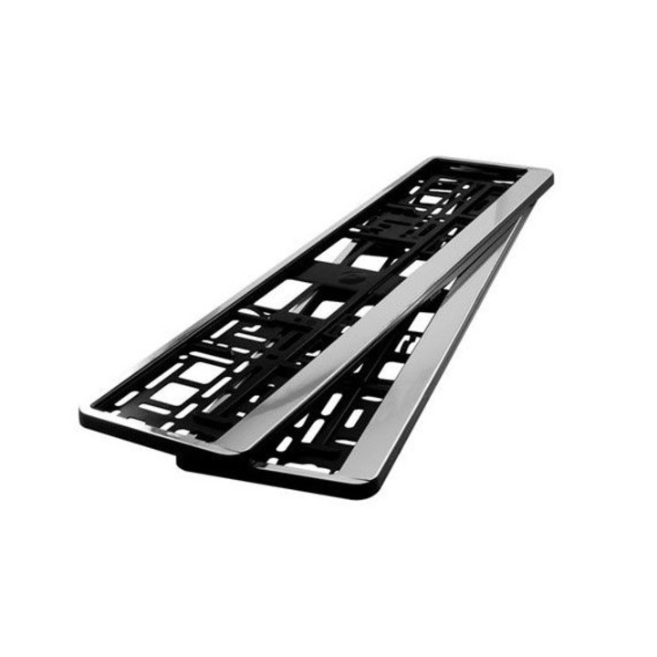 Rendszámtáblatartó keret HP krómozott – 2 db