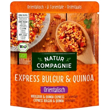 Mancare bio de bulgur si quinoa in stil oriental, Express, Natur Compagnie, 250 g Mancare bio de bulgur si quinoa in stil oriental, Express, Natur Compagnie, 250 g