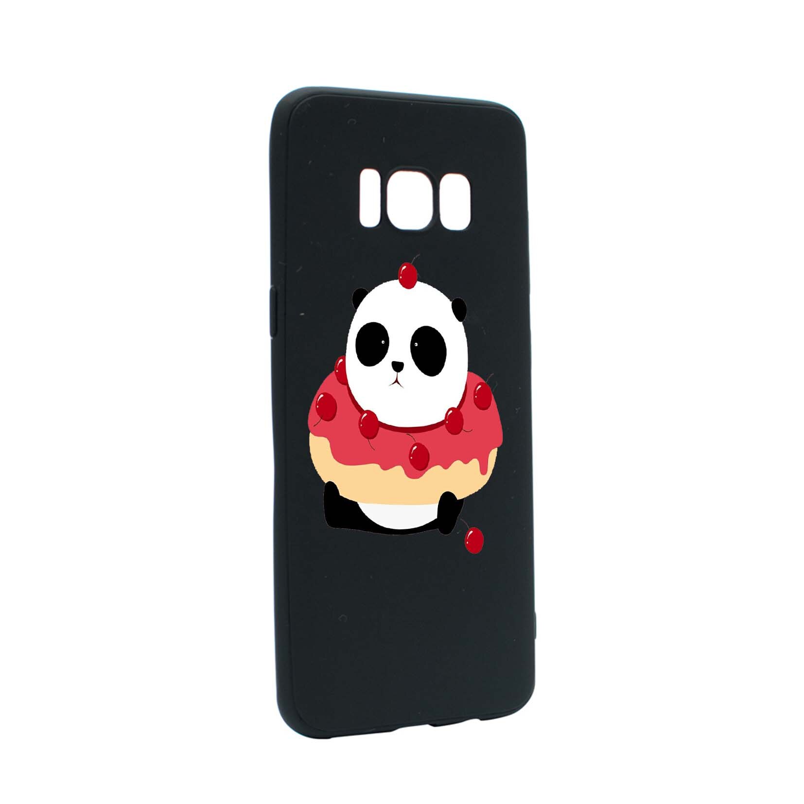 Husa de protectie Sweet Panda, pentru Samsung Galaxy S8, rezistenta la uzura, anti-alunecare, din silicon Premium, B585