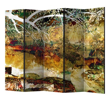 Paravan din 5 parti - Raul vietii II - 225 x 172 cm Paravan din 5 parti - Raul vietii II - 225 x 172 cm