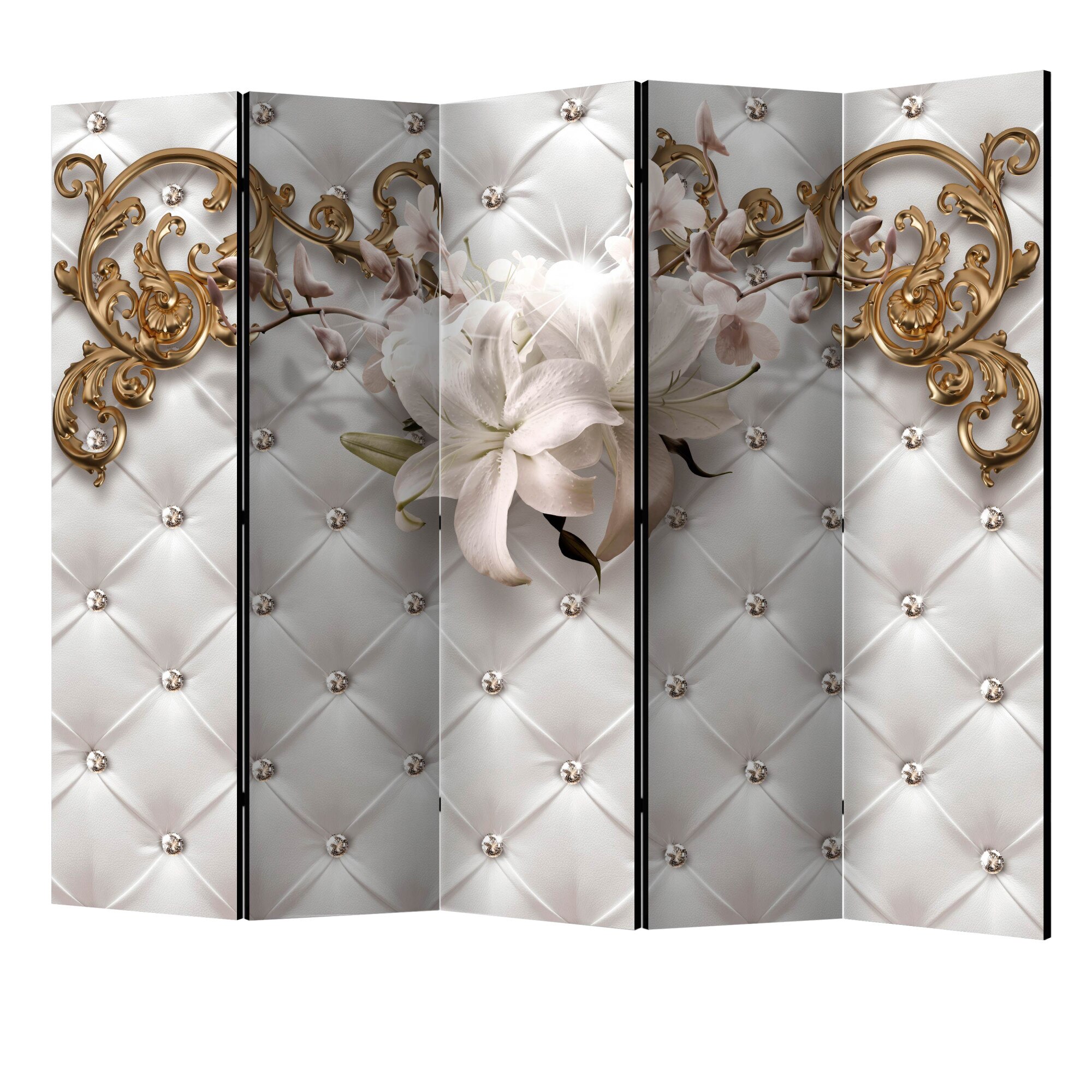 Paravan din 5 parti - Royal dazzle II - 225 x 172 cm