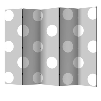 Paravan din 5 parti - Puncte fermecatoare II - 225 x 172 cm Paravan din 5 parti - Puncte fermecatoare II - 225 x 172 cm