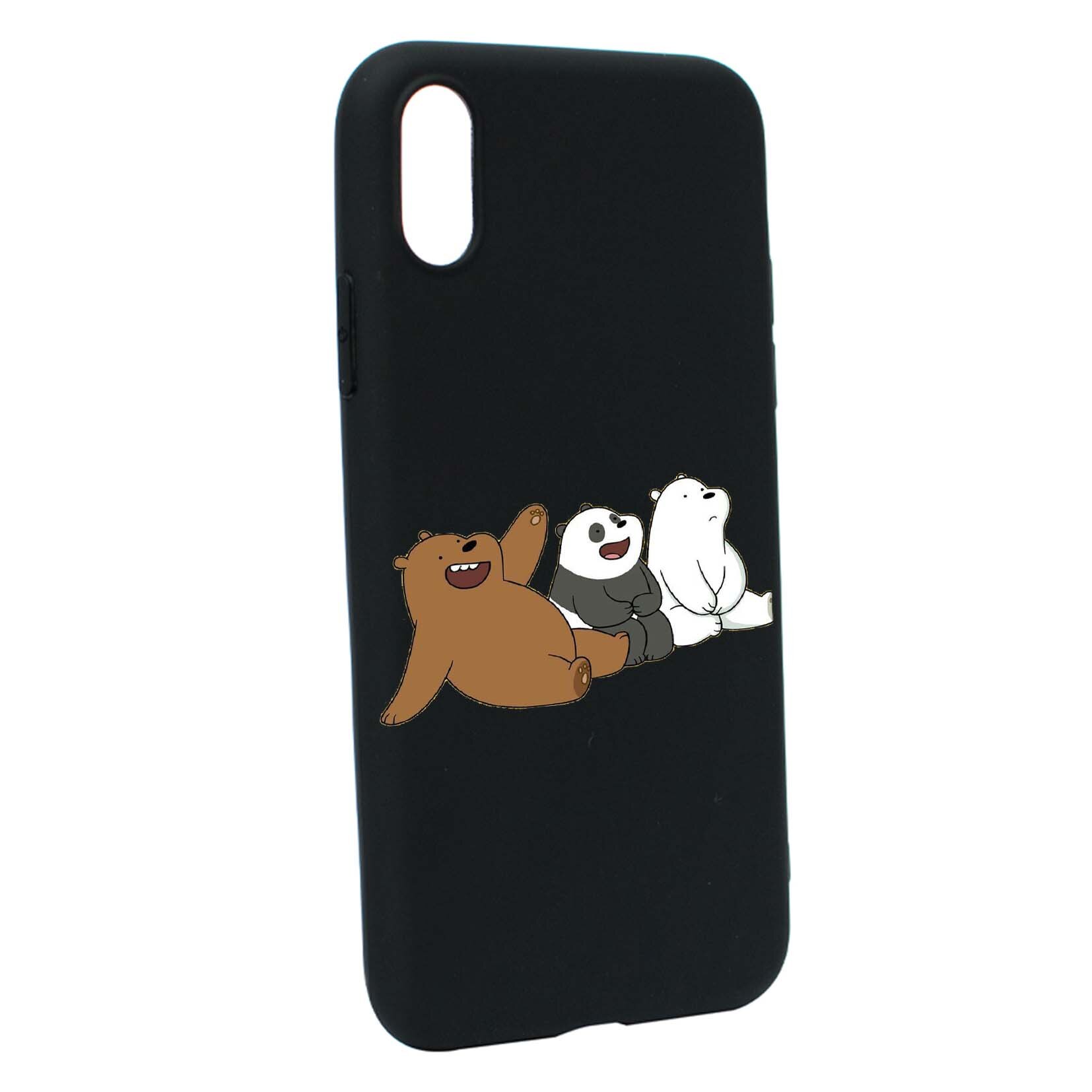 Husa de protectie Keep Calm - Bear, pentru Apple iPhone XS / X, rezistenta la uzura, anti-alunecare, din silicon Premium, B587