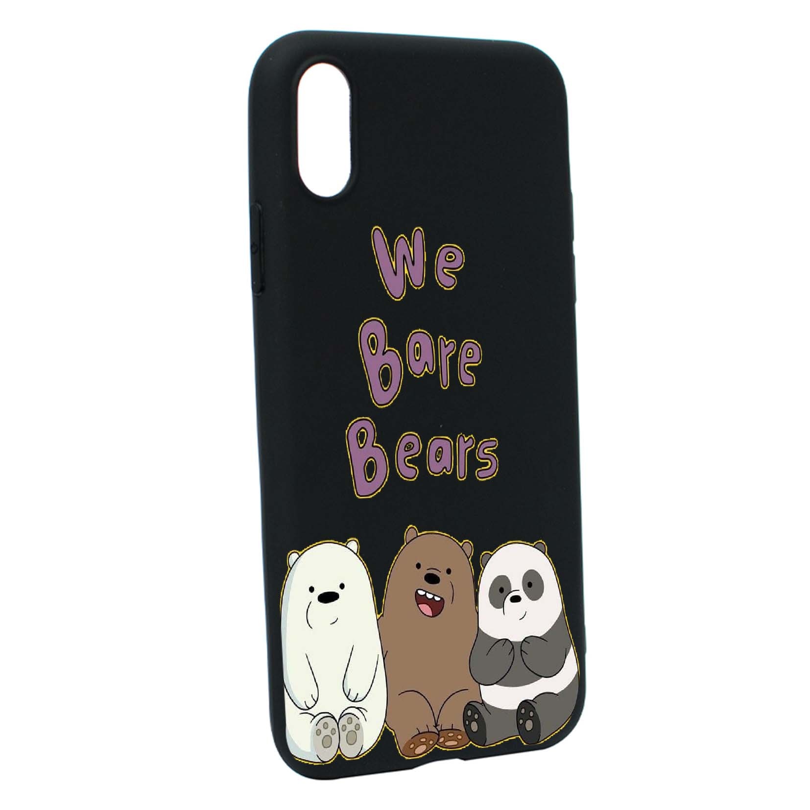 Husa de protectie We Bare Bears, pentru Apple iPhone XS / X, rezistenta la uzura, anti-alunecare, din silicon Premium, B588