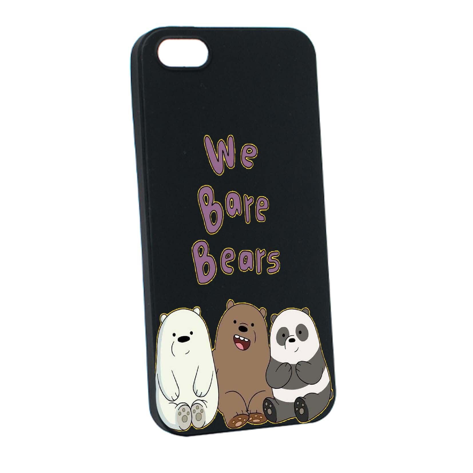 Husa de protectie We Bare Bears, pentru Apple iPhone SE / 5S / 5, rezistenta la uzura, anti-alunecare, din silicon Premium, B588