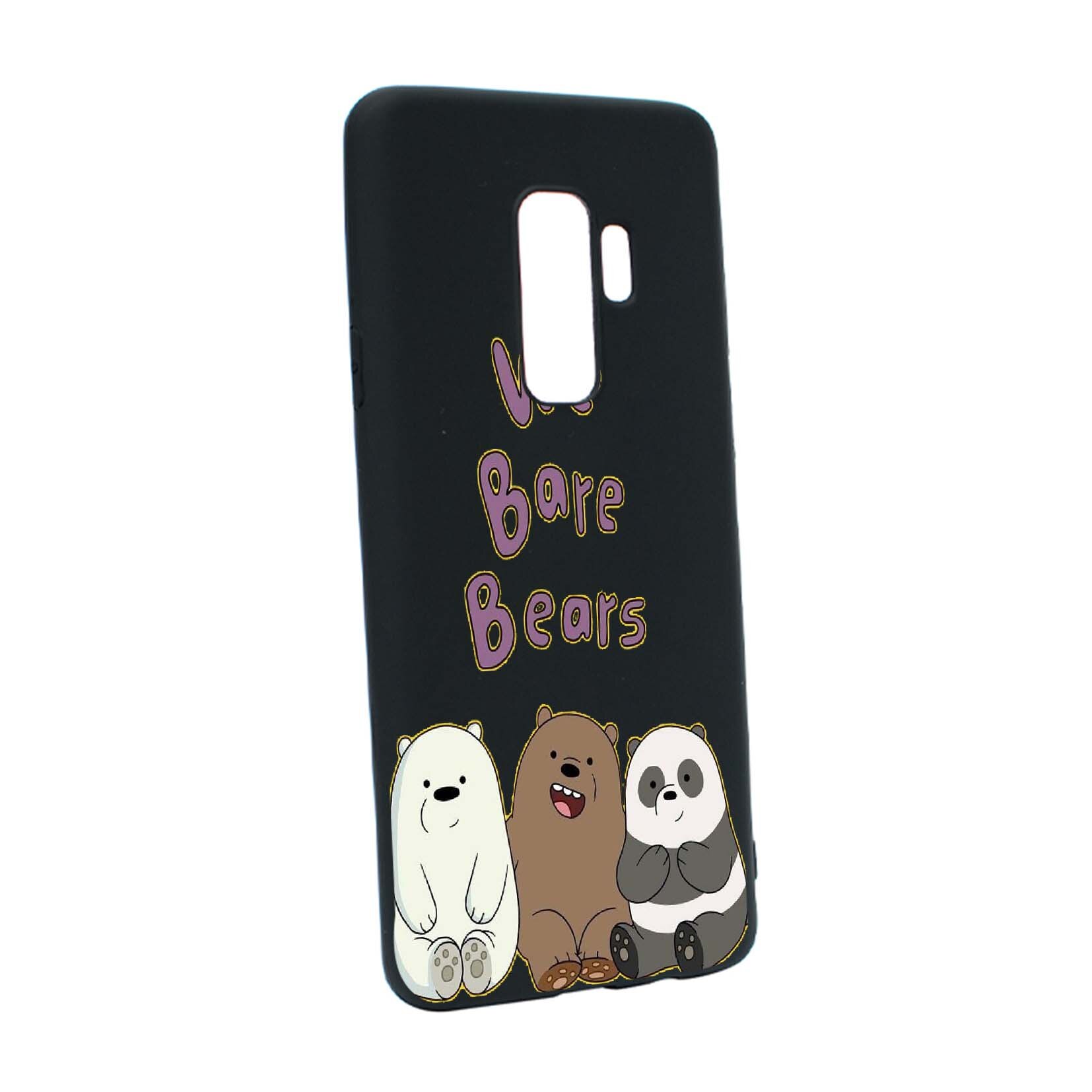 Husa de protectie We Bare Bears, pentru Samsung Galaxy S9 Plus, rezistenta la uzura, anti-alunecare, din silicon Premium, B588