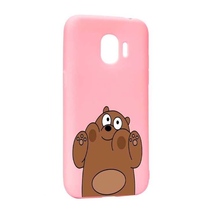 Husa de protectie Bears, pentru Samsung Galaxy J4 2018, rezistenta la uzura, anti-alunecare, din silicon Premium, P589