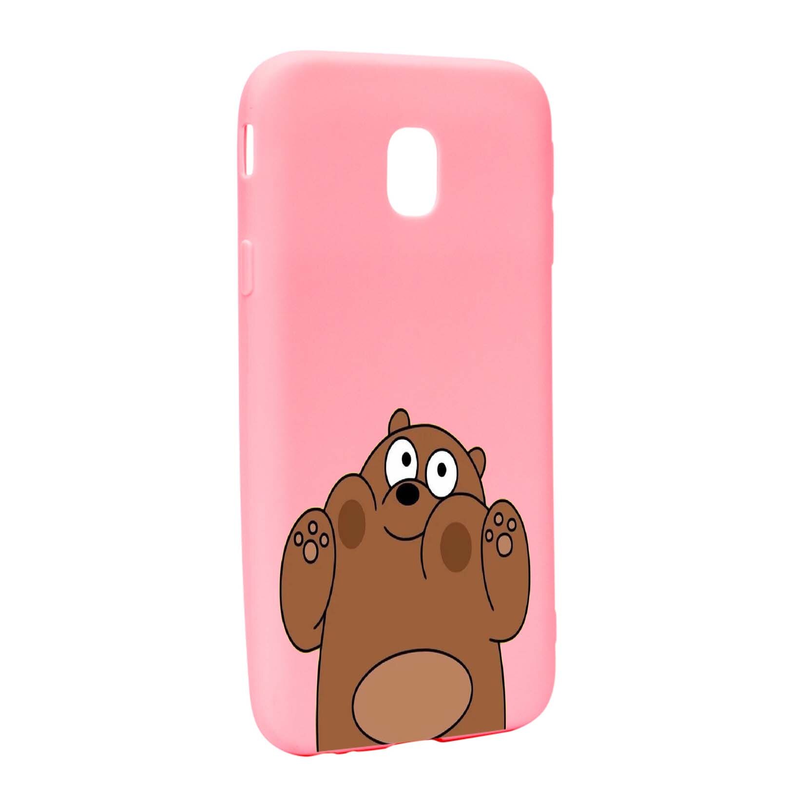 Husa de protectie Bears, pentru Samsung Galaxy J3 2018, rezistenta la uzura, anti-alunecare, din silicon Premium, P589