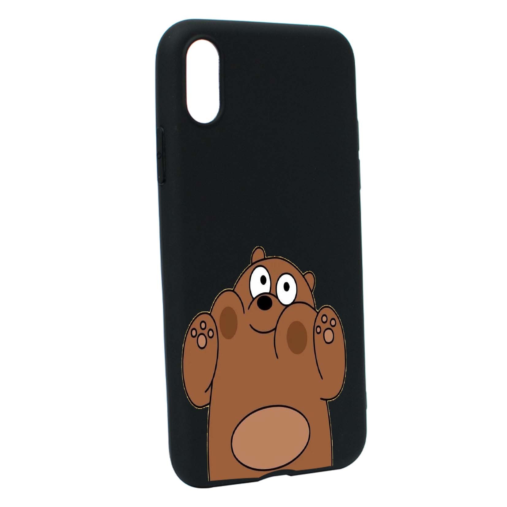 Husa de protectie Bears, pentru Apple iPhone XS Max, rezistenta la uzura, anti-alunecare, din silicon Premium, B589