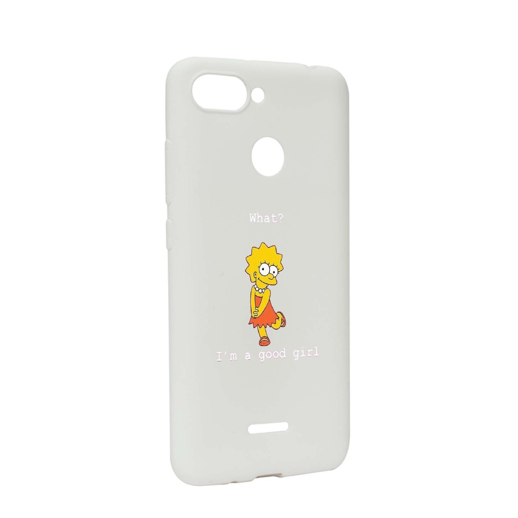 Husa de protectie Lisa - I'm a good girl, pentru Xiaomi Redmi 6, rezistenta la uzura, anti-alunecare, din silicon Premium, W591