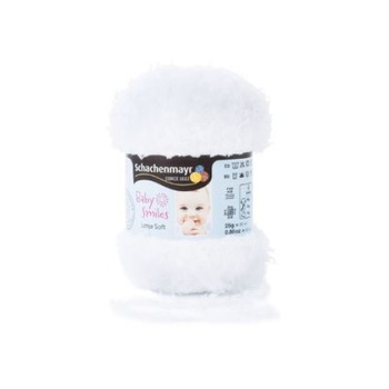 Fir Textil Smc Schachenmayr Baby Smiles Lenja Soft 01001 pentru crosetat si tricotat, alb, 85 m Fir Textil Smc Schachenmayr Baby Smiles Lenja Soft 01001 pentru crosetat si tricotat, alb, 85 m