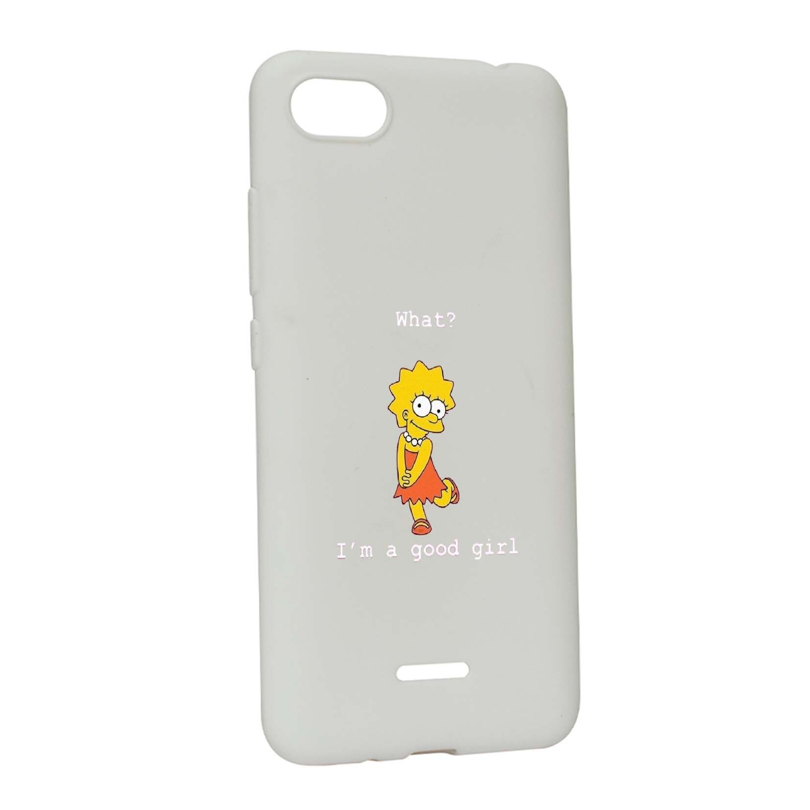 Husa de protectie Lisa - I'm a good girl, pentru Xiaomi Redmi 6A, rezistenta la uzura, anti-alunecare, din silicon Premium, W591