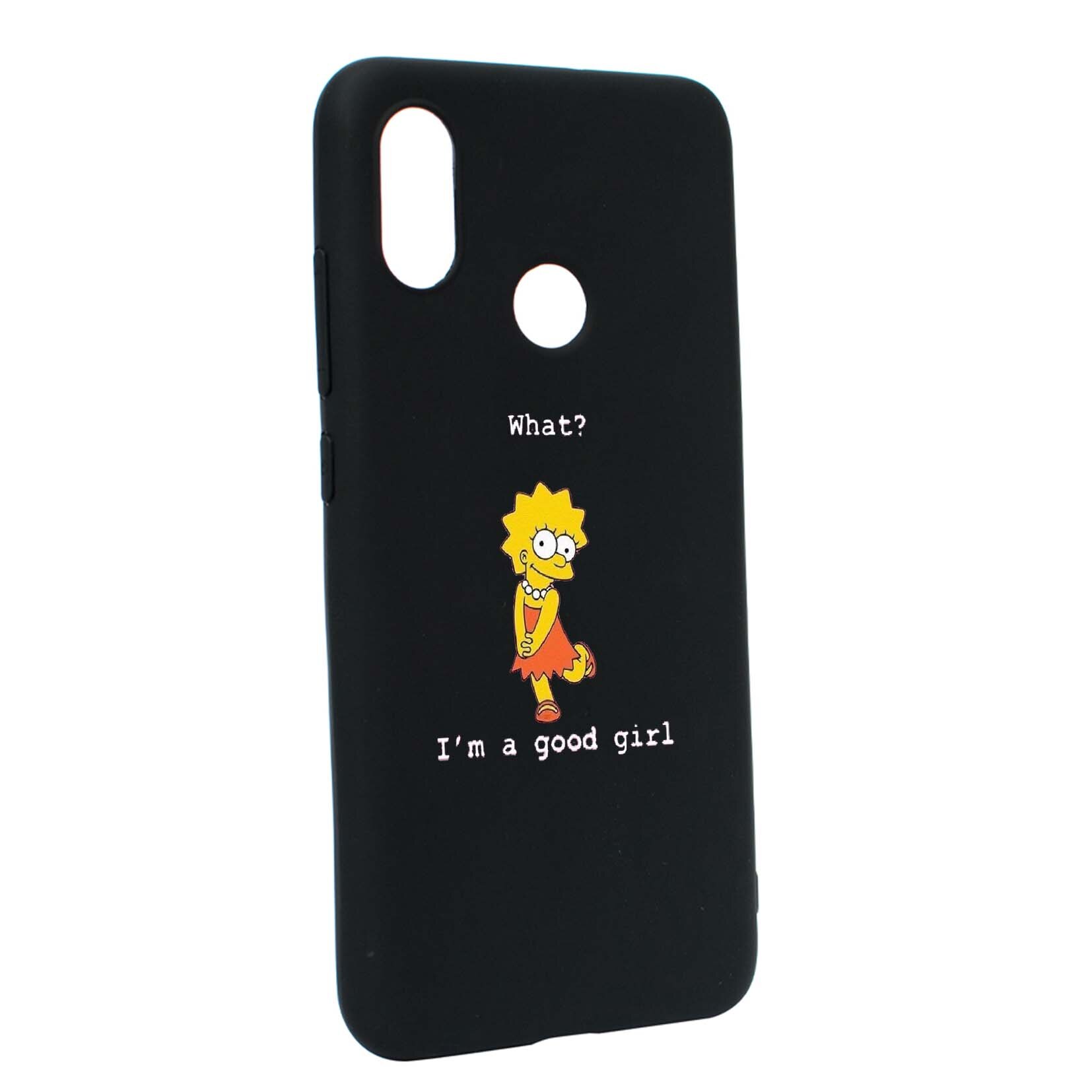 Husa de protectie Lisa - I'm a good girl, pentru Xiaomi Mi 8, rezistenta la uzura, anti-alunecare, din silicon Premium, B591