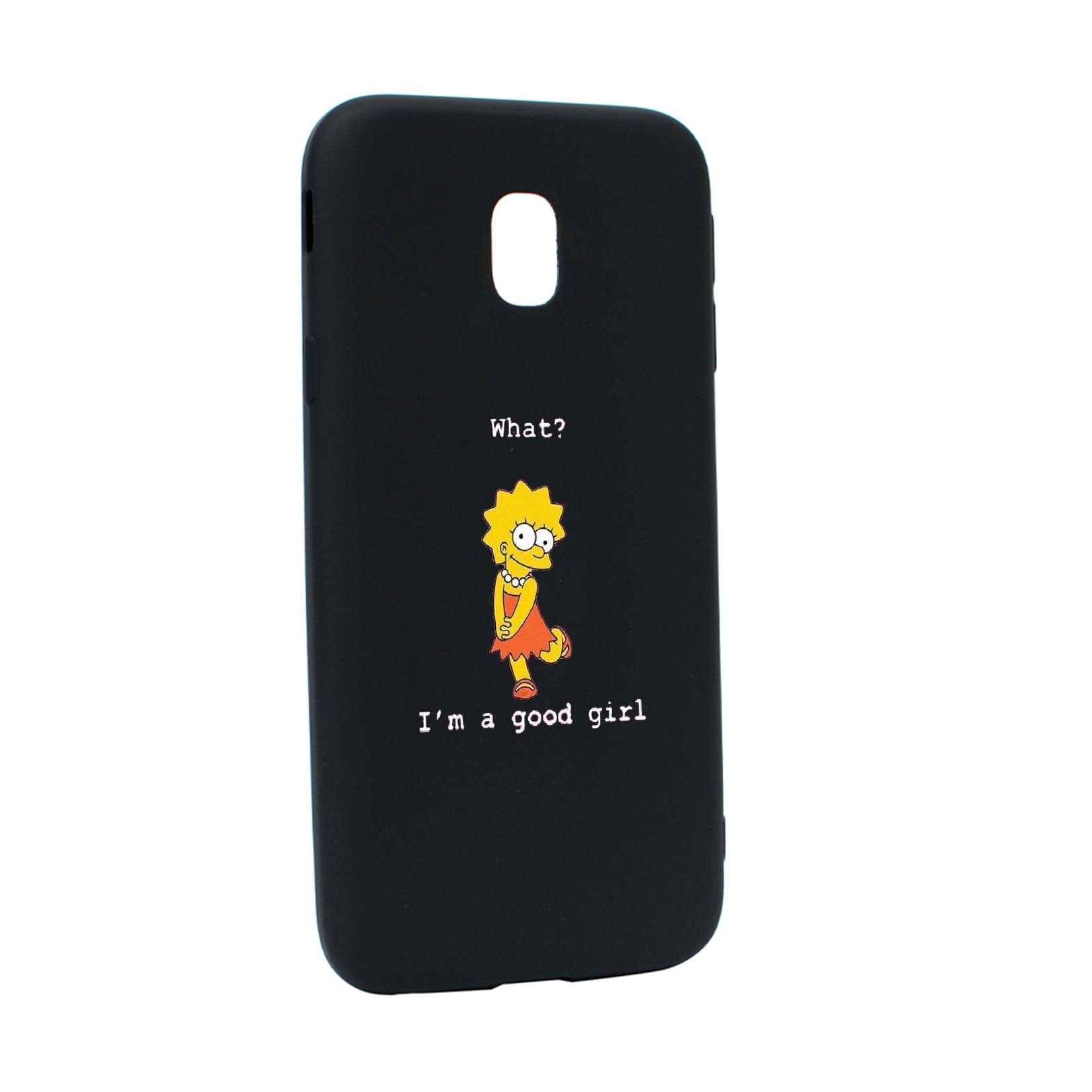 Husa de protectie Lisa - I'm a good girl, pentru Samsung Galaxy J7 2018, rezistenta la uzura, anti-alunecare, din silicon Premium, B591