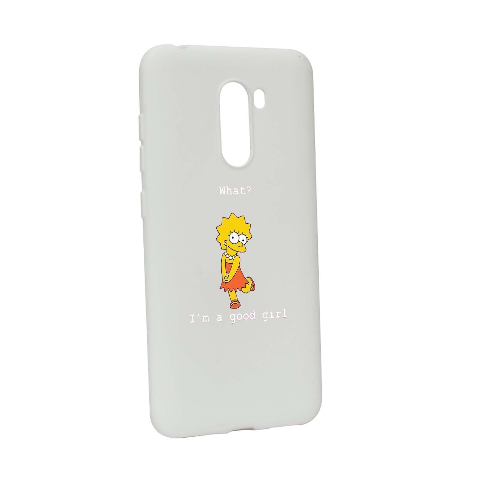 Husa de protectie Lisa - I'm a good girl, pentru Xiaomi PocoPhone F1, rezistenta la uzura, anti-alunecare, din silicon Premium, W591