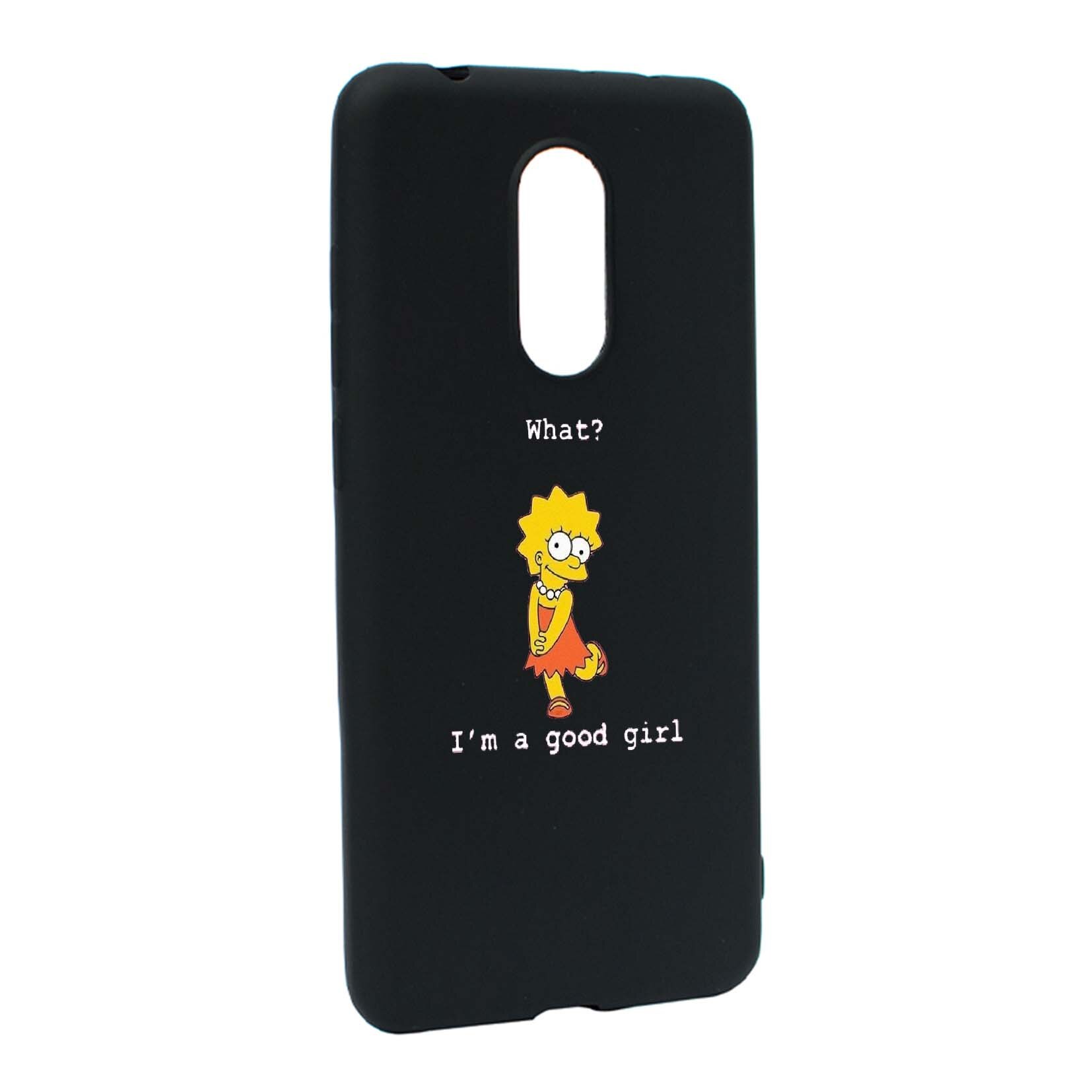 Husa de protectie Lisa - I'm a good girl, pentru Xiaomi Redmi 5, rezistenta la uzura, anti-alunecare, din silicon Premium, B591