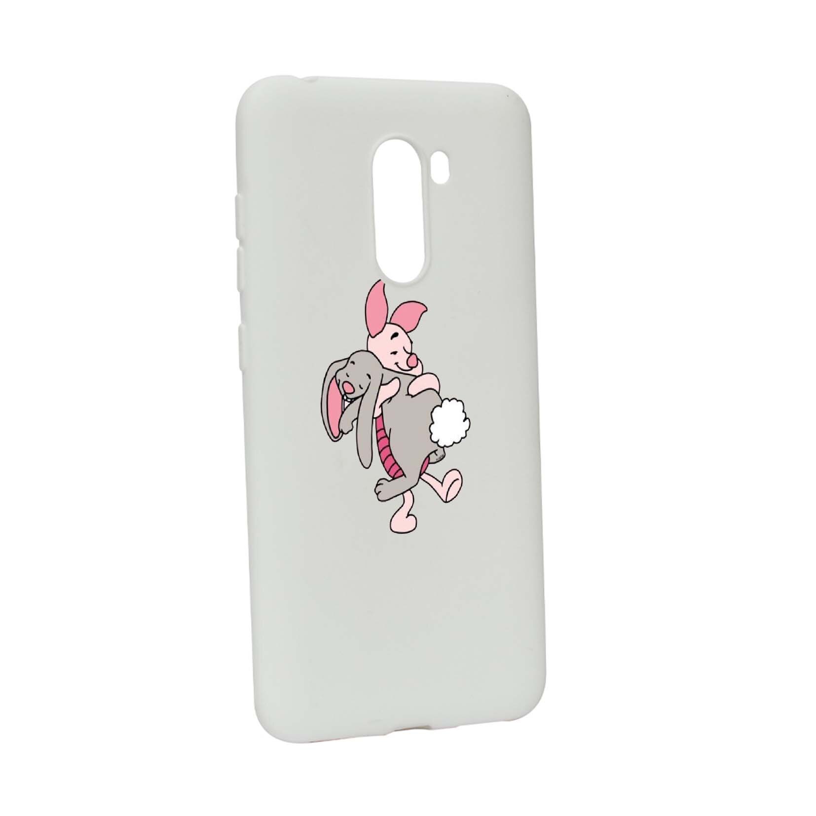 Husa de protectie Winnie the Pooh, pentru Xiaomi PocoPhone F1, rezistenta la uzura, anti-alunecare, din silicon Premium, W592