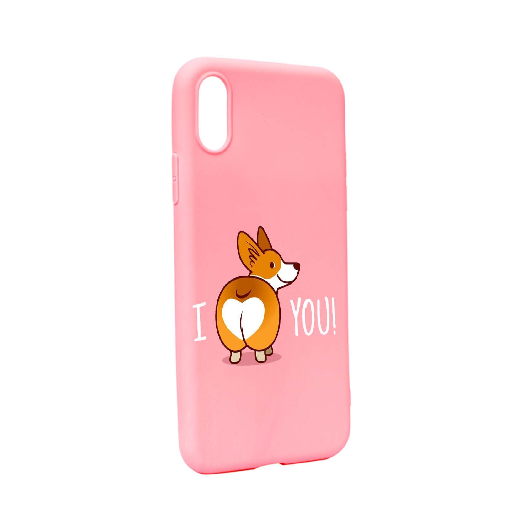 Husa de protectie Sweet Doggy Emoji, pentru Apple iPhone XS Max, rezistenta la uzura, anti-alunecare, din silicon Premium, P593