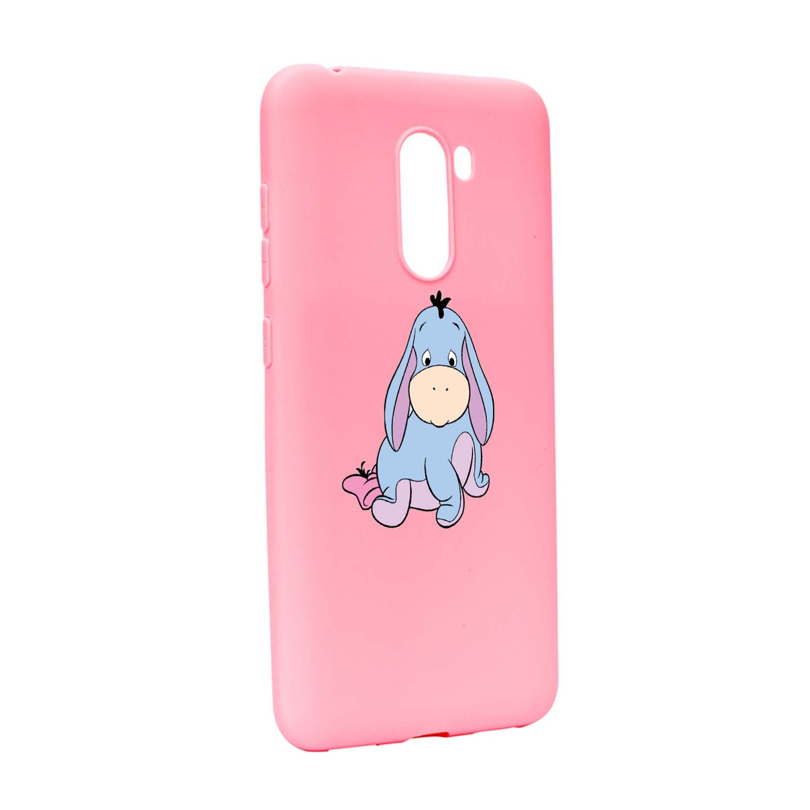 Husa de protectie Winnie the Pooh - Dunkey, pentru Xiaomi PocoPhone F1, rezistenta la uzura, anti-alunecare, din silicon Premium, P594