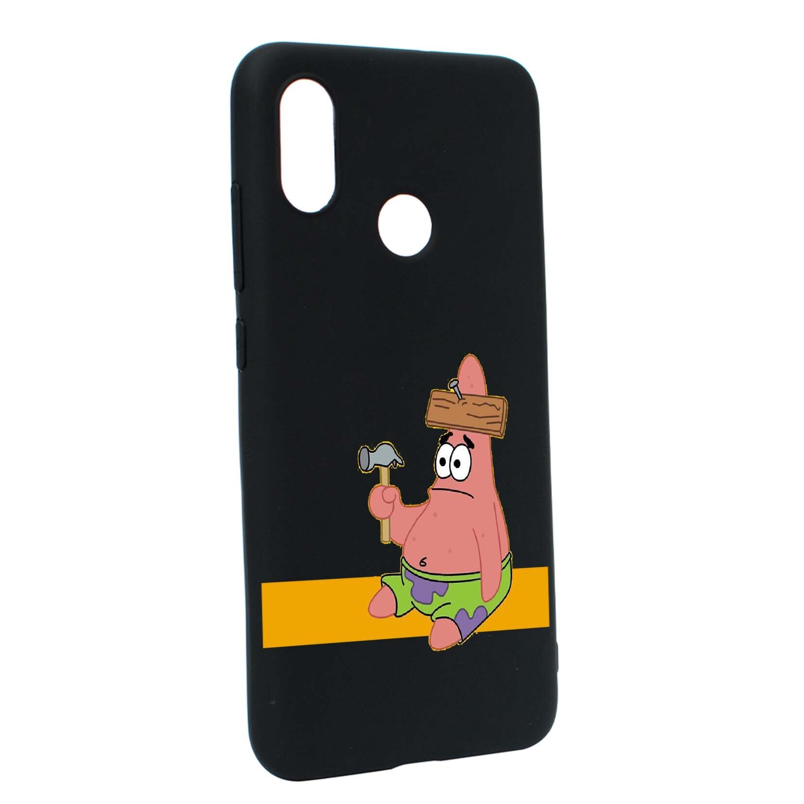 Husa de protectie Spongebob - Patrick Star, pentru Xiaomi Mi A2 Lite / Redmi 6 Pro, rezistenta la uzura, anti-alunecare, din silicon Premium, B595