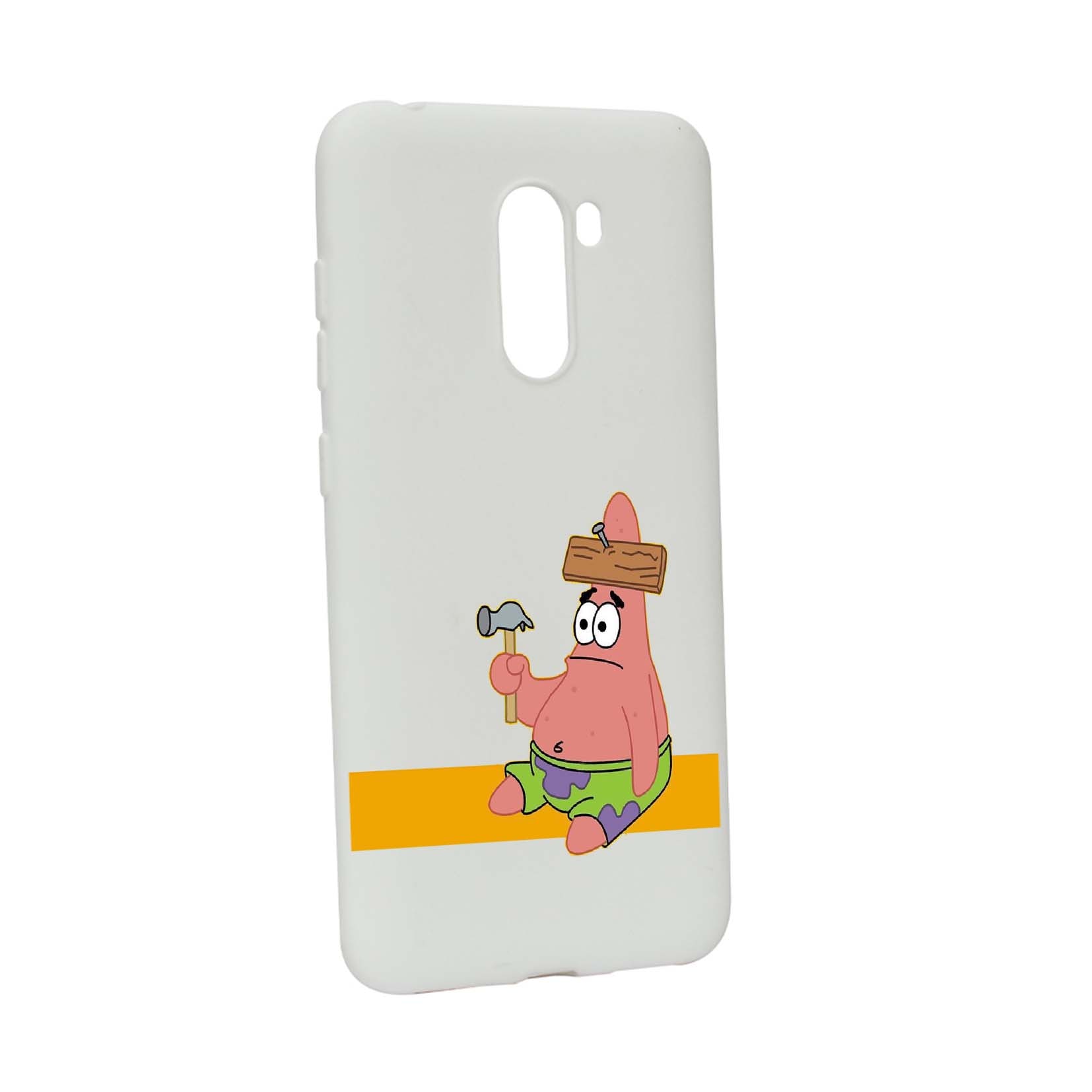 Husa de protectie Spongebob - Patrick Star, pentru Xiaomi PocoPhone F1, rezistenta la uzura, anti-alunecare, din silicon Premium, W595