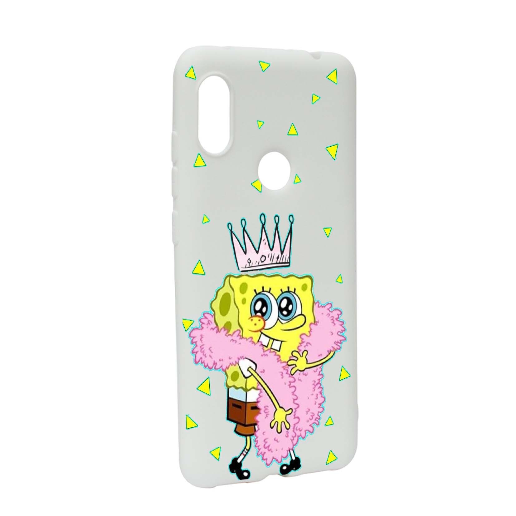 Husa de protectie Spongebob, pentru Xiaomi Mi Mix 2S, rezistenta la uzura, anti-alunecare, din silicon Premium, W597
