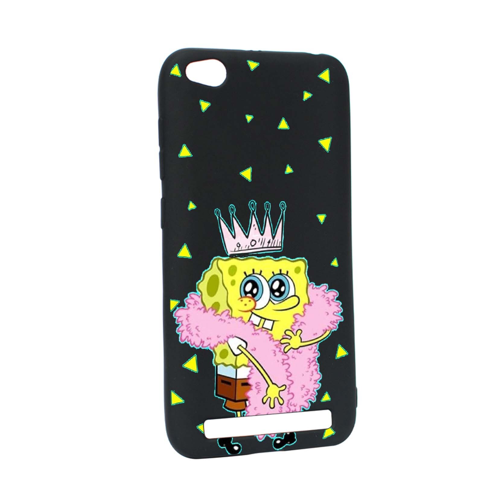 Husa de protectie Spongebob, pentru Xiaomi Redmi 5A, rezistenta la uzura, anti-alunecare, din silicon Premium, B597