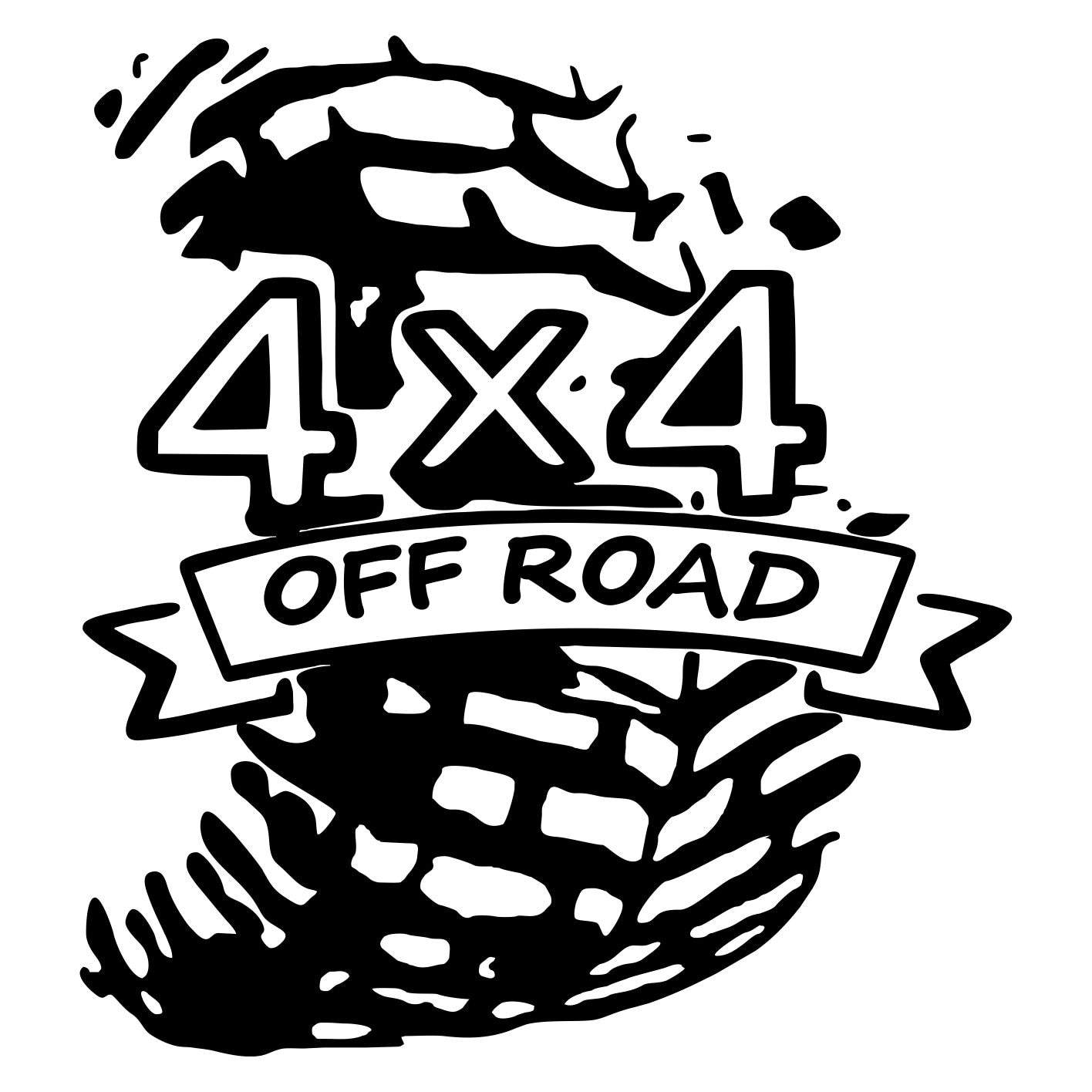 Sticker auto, culoare neagra, Off Road Tyre