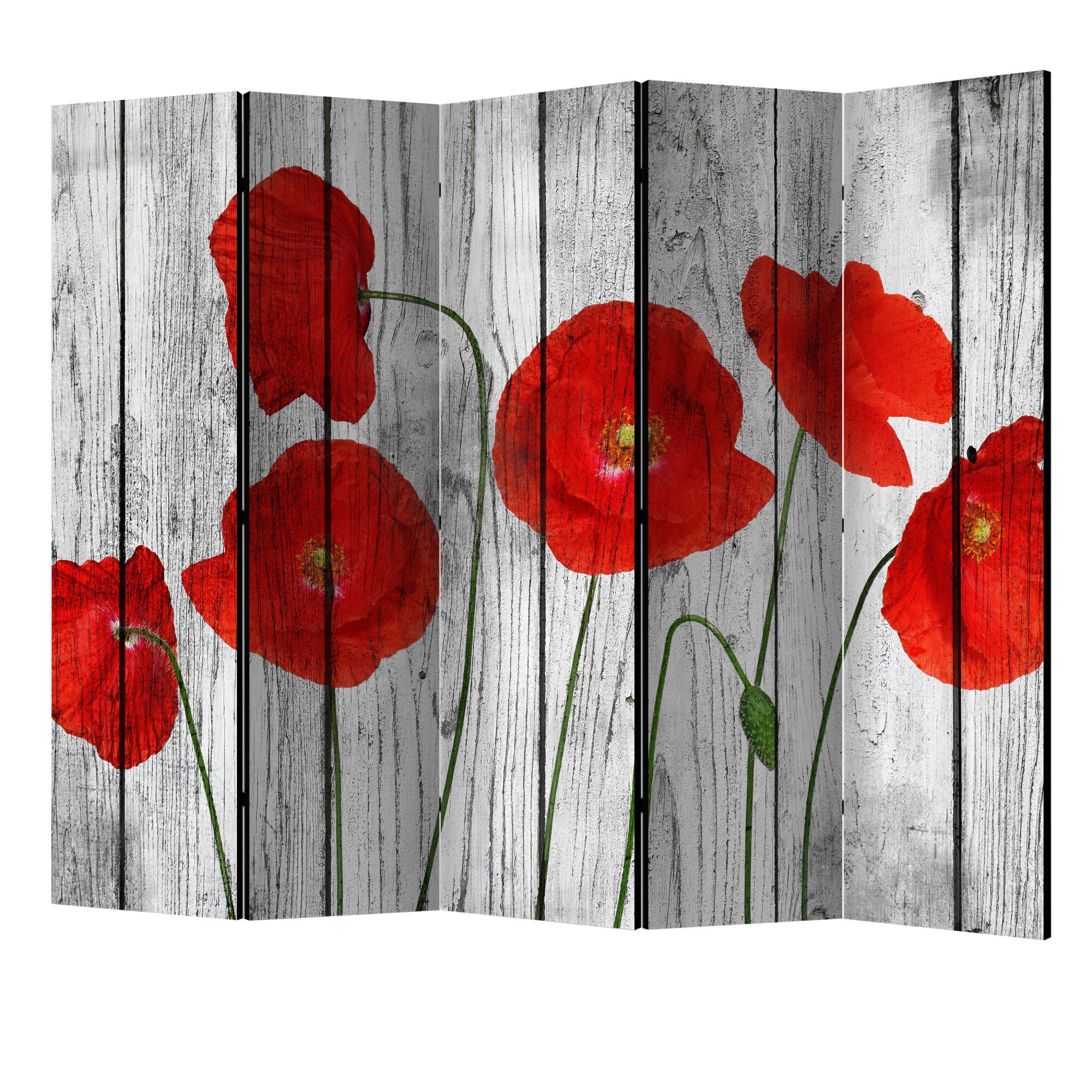 Paravan din 5 parti - Povestea mastilor rosii II - 225 x 172 cm