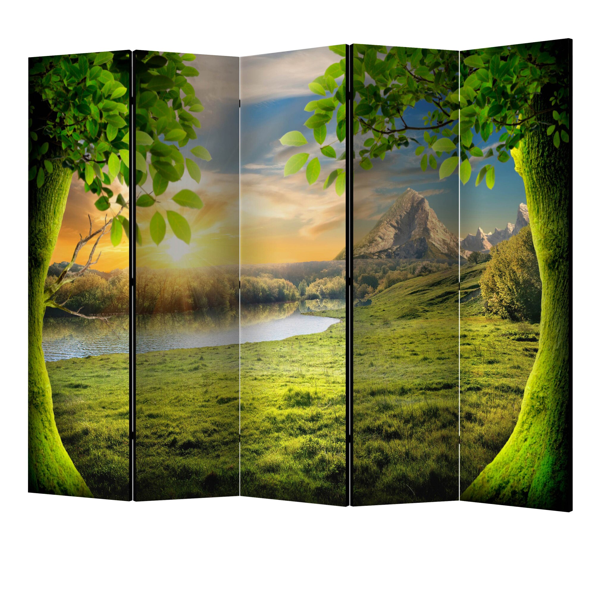 Paravan din 5 parti - Poiana viselor II - 225 x 172 cm