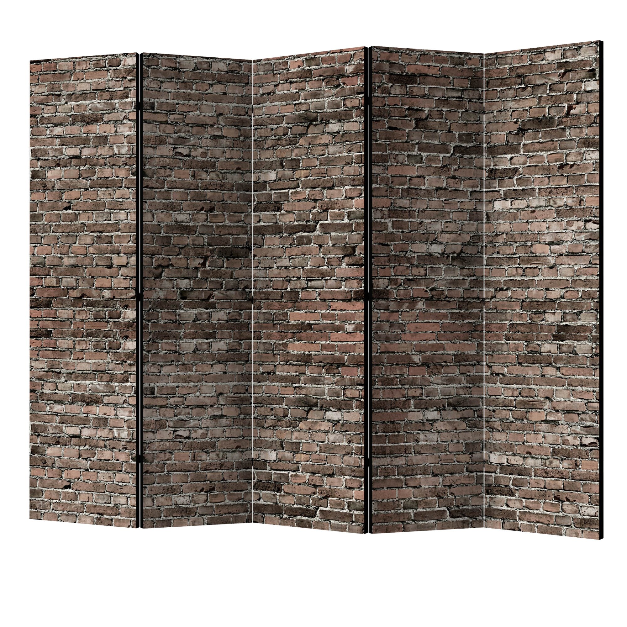 Paravan din 5 parti - Vechea caramida II - 225 x 172 cm