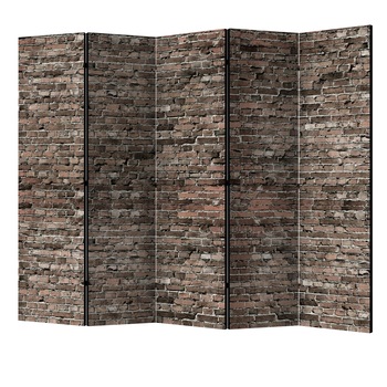 Paravan din 5 parti - Vechea caramida II - 225 x 172 cm Paravan din 5 parti - Vechea caramida II - 225 x 172 cm