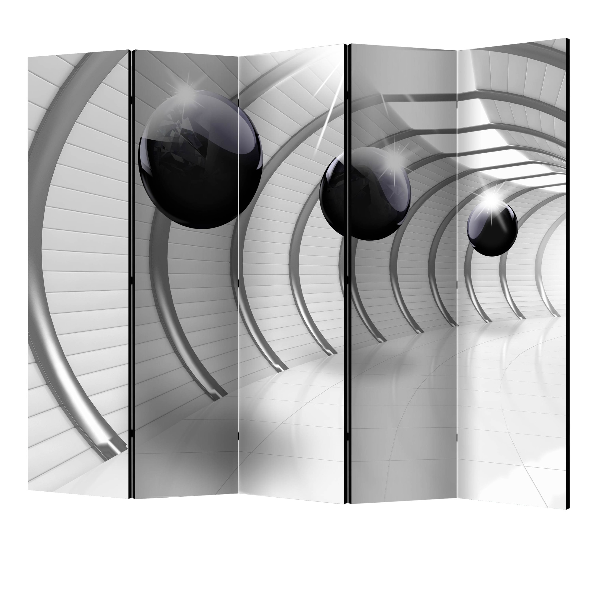 Paravan din 5 parti - Tunelul futuristic II II - 225 x 172 cm