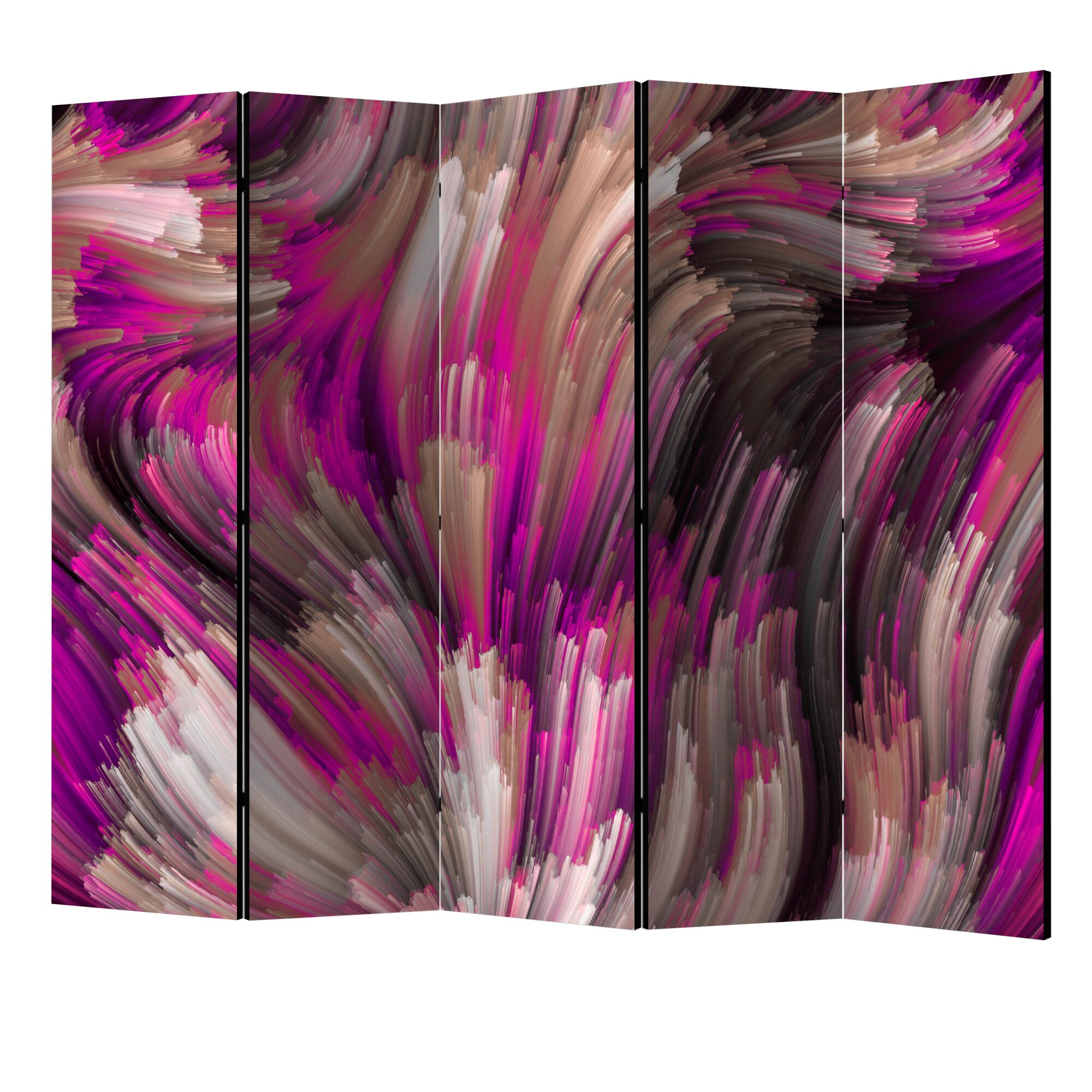 Paravan din 5 parti - Purple energy II - 225 x 172 cm