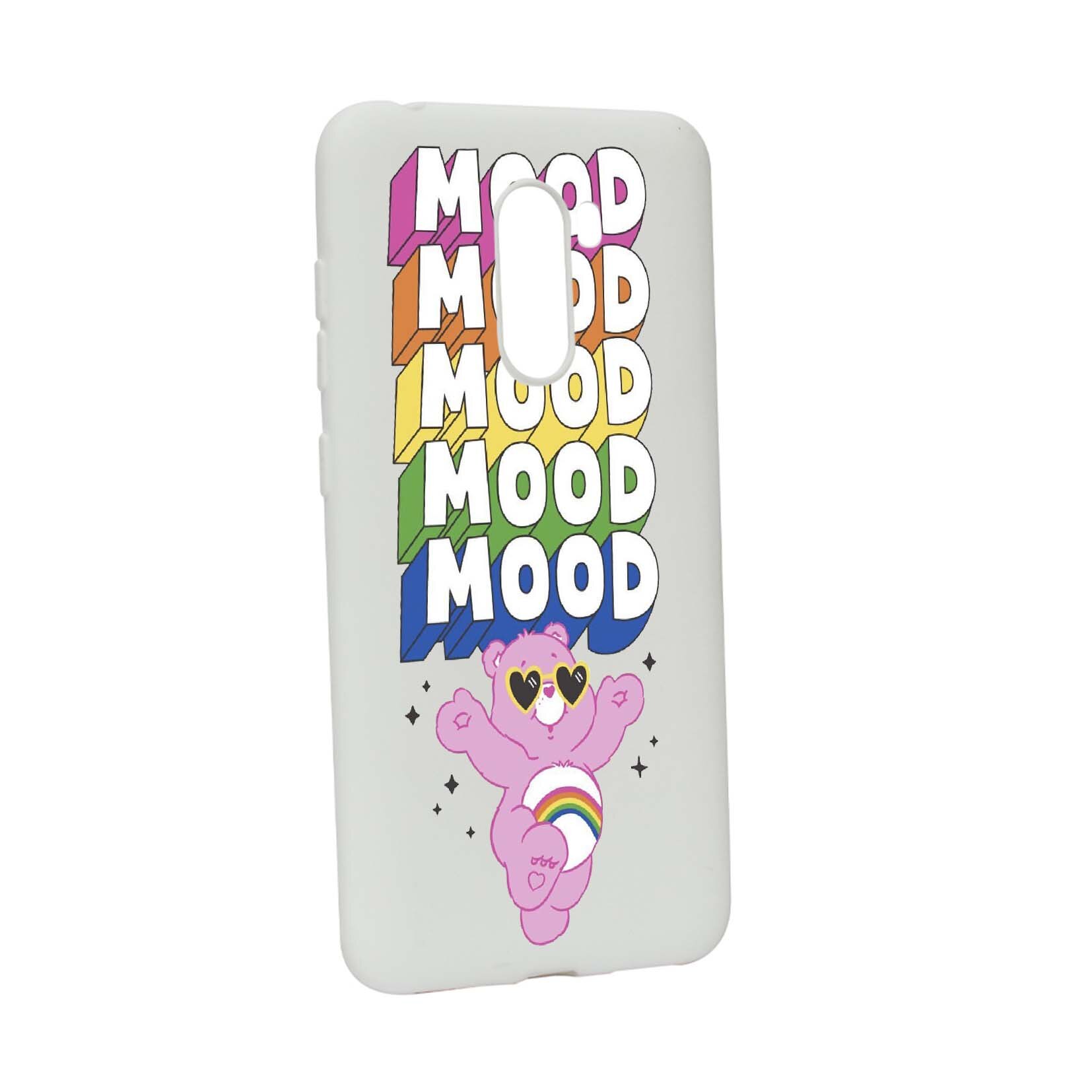 Husa de protectie Mood - Pink Bear, pentru Xiaomi PocoPhone F1, rezistenta la uzura, anti-alunecare, din silicon Premium, W599